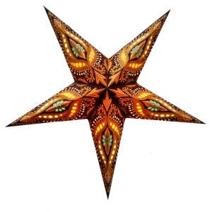 Абажур Зірка картонна 5 променів BROWN UNICORN ZARI