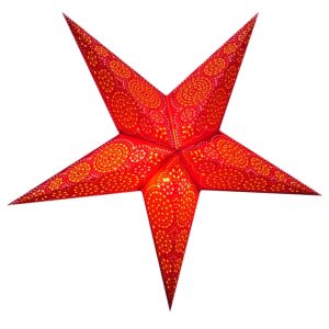 Абажур Зірка картонна 5 променів RED SYDNEY