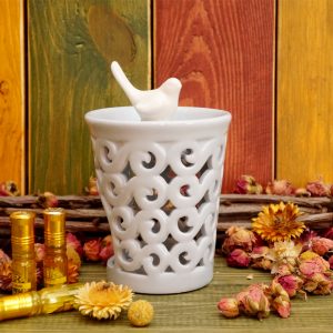 Аромалампа керамічна Пташка + нескінченність С