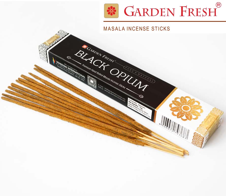 Ароматичні палички Чорний опіум Garden Fresh Black opium