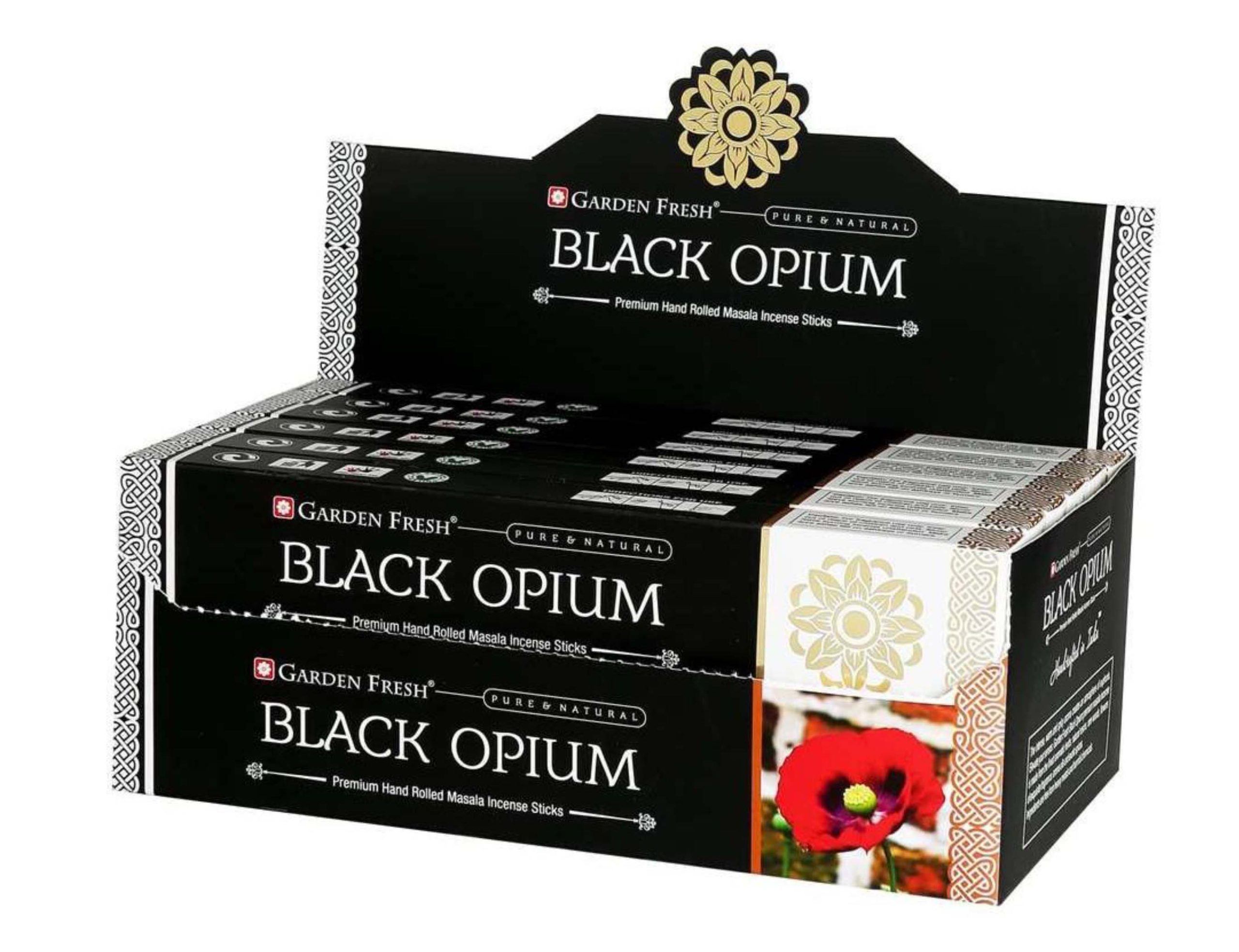 Ароматичні палички Чорний опіум Garden Fresh Black opium — изображение 3