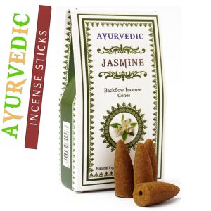 Ароматичні конуси Жасмин Ayurvedic BACK FLOW Jasmine