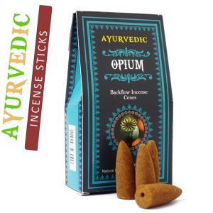 Ароматичні конуси Опіум Ayurvedic BACK FLOW Opium