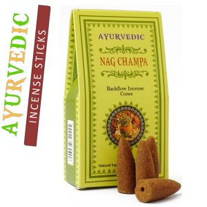 Ароматичні конуси Наг Чампа Ayurvedic BACK FLOW Nag Cones
