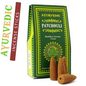 Ароматичні конуси Пачулі Ayurvedic BACK FLOW Patchouli