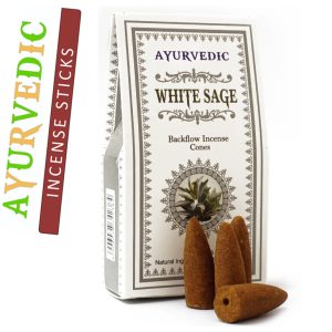 Ароматичні конуси Біла шавлія Ayurvedic BACK FLOW White Sage