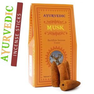 Ароматичні конуси Муск Ayurvedic BACK FLOW Musk