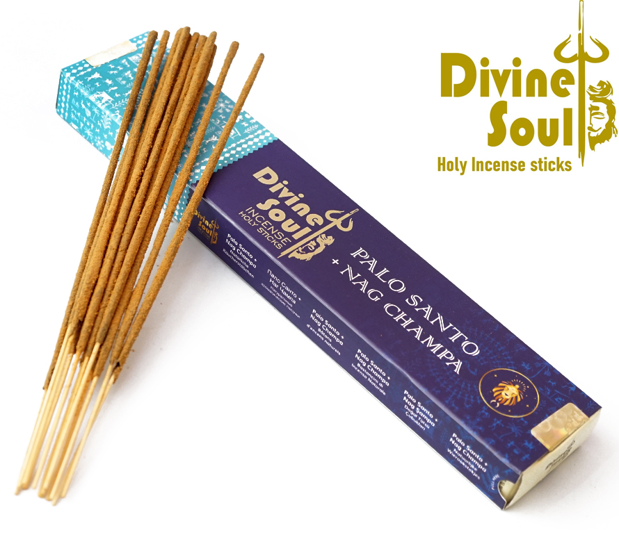 Ароматичні палички Пало Санто Наг Чампа Divine Soul Palo Santo Nag Champa