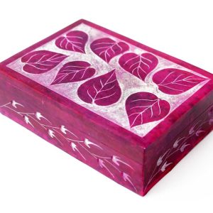 Скринька кам'яна фарбована NO.-160