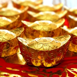 Чаша достатку золотий колір велика